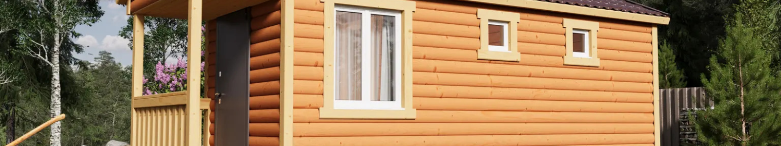 Сборные и мобильные бани из бруса