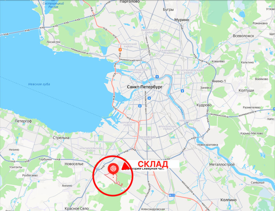 Теплый склад в промзоне Горелово (+15с), 1776 м&sup2; 1